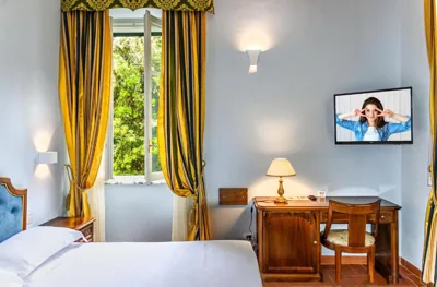 Tweepersoonskamer met Uitzicht — Hotel Villa San Michele
